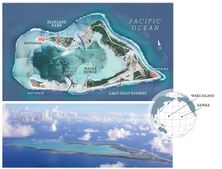 威克岛战略地形图及战斗图示及世界上所在位置