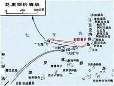 马里亚纳海战示意图